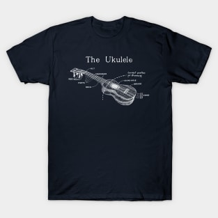 The Ukulele (white design) T-Shirt